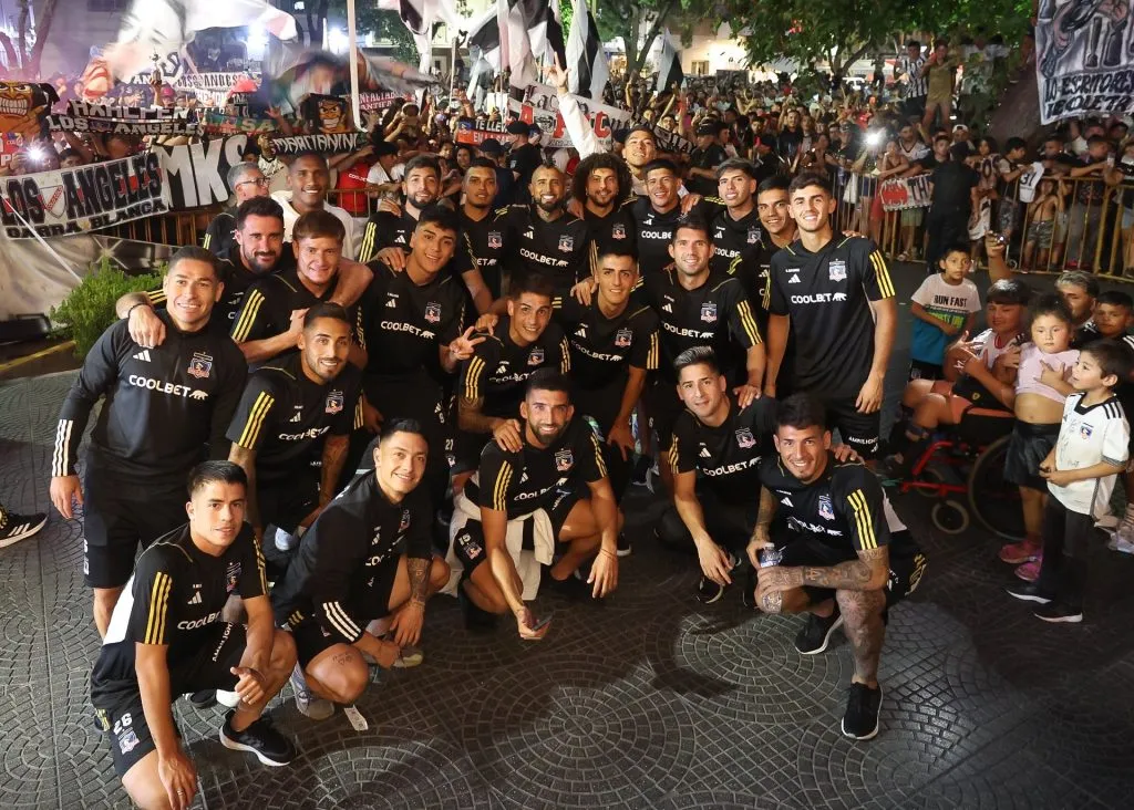Todo el plantel de Colo Colo en Mendoza.  Foto: Colo Colo