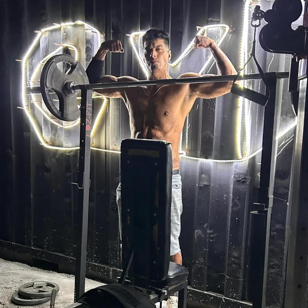 Ignacio Lastra sigue realizando actividad física en la actualidad. Imagen: Instagram.