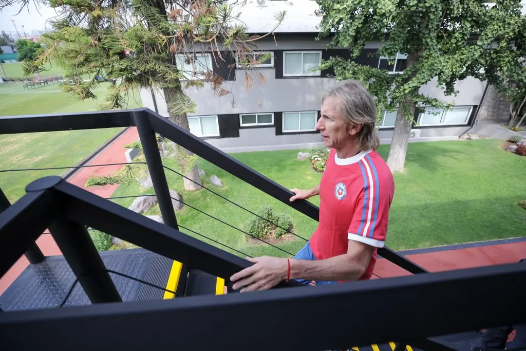 Ricardo Gareca en Juan Pinto Durán. Foto: Pepe Alvujar.