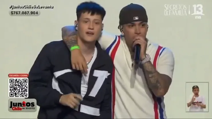 Los artistas estuvieron presente en el evento solidario.