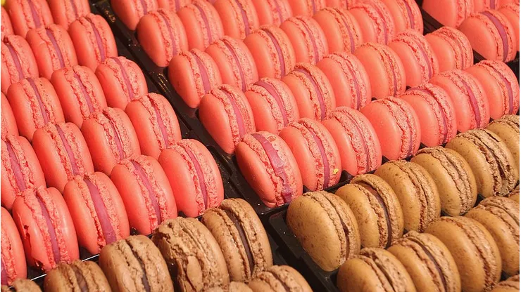Receta francesa de macarons.