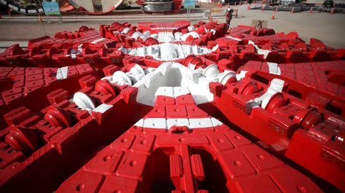 Este miércoles diferentes autoridades visitaron la estación terminal de la futura "L7" del Metro.