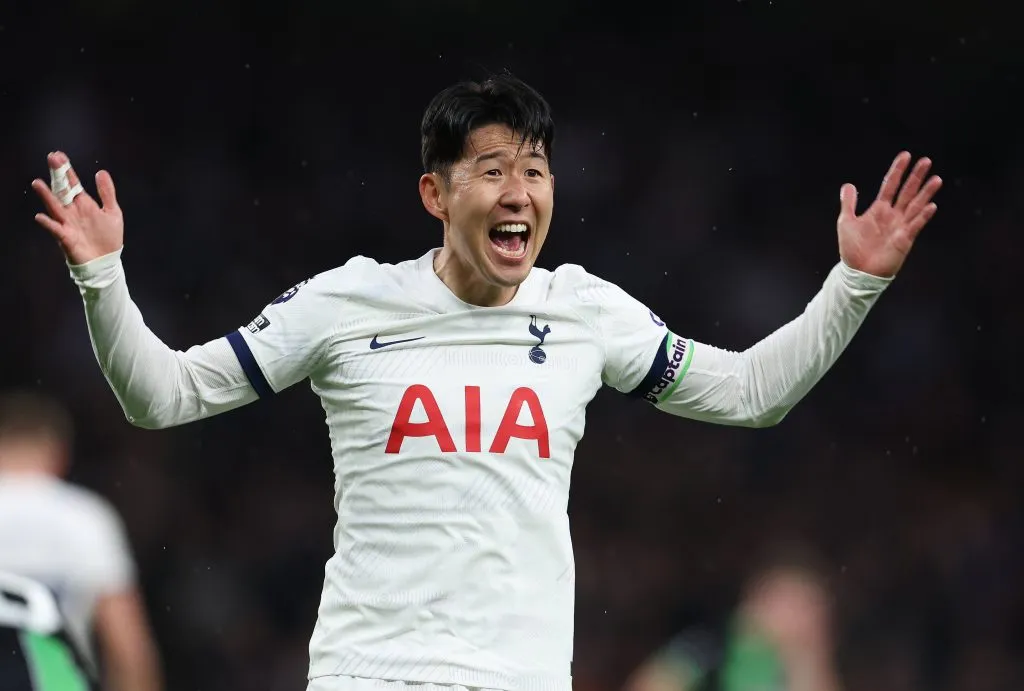 Son usó vendaje en el triunfo del Tottenham sobre el Brighton el sábado | Getty Images
