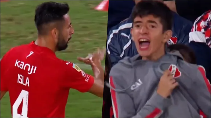 Isla mandó a callar a un joven hincha de Independiente