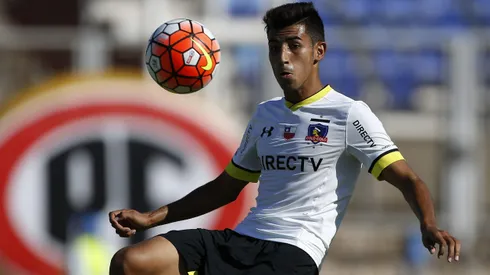 Jorge Araya en el primer equipo de Colo Colo durante 2016.