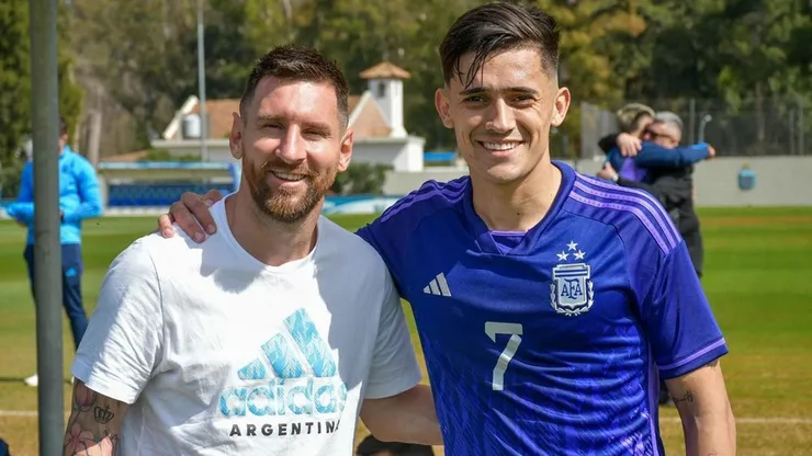 Pablo Solari no escondió su deseo: jugar con Lionel Messi los Juegos Olímpicos de París 2024.