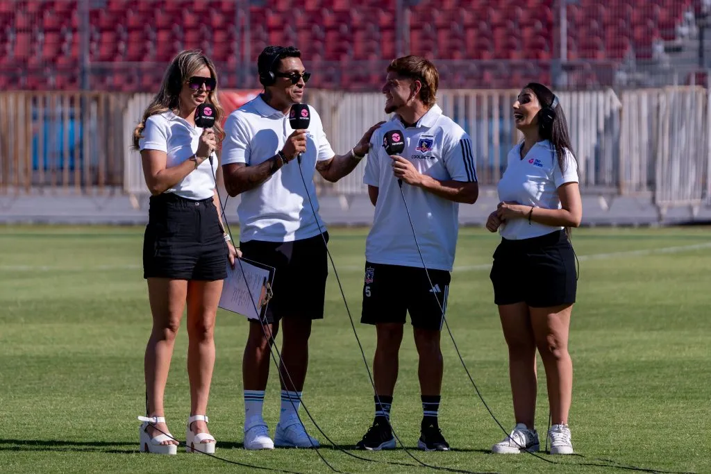 Leonardo Gil conversó con el panel de TNT Sports compuesto por Verónica Bianchi, Gonzalo Jara y Nahla Hassan. (Foto: Guille Salazar/RedGol).