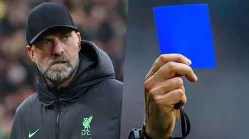 Klopp no está ni ahí con esta nueva tarjeta azul.