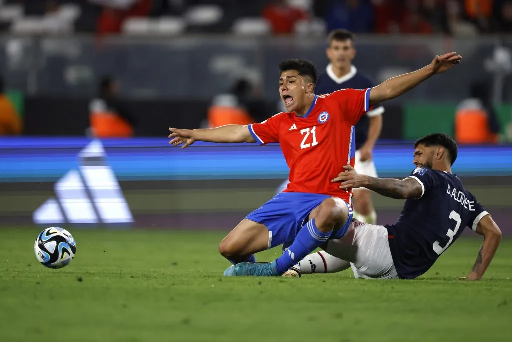 Damián Pizarro ya debutó por La Roja adulta. Imagen: Photosport.