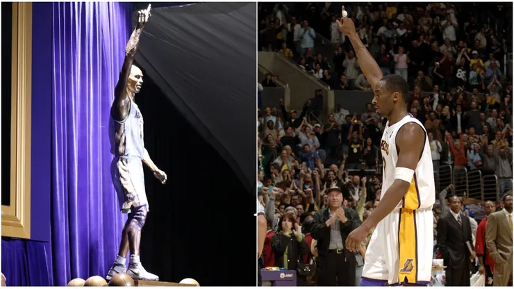 Kobe Bryant tiene su estatua en el Staples Center de Los Ángeles.