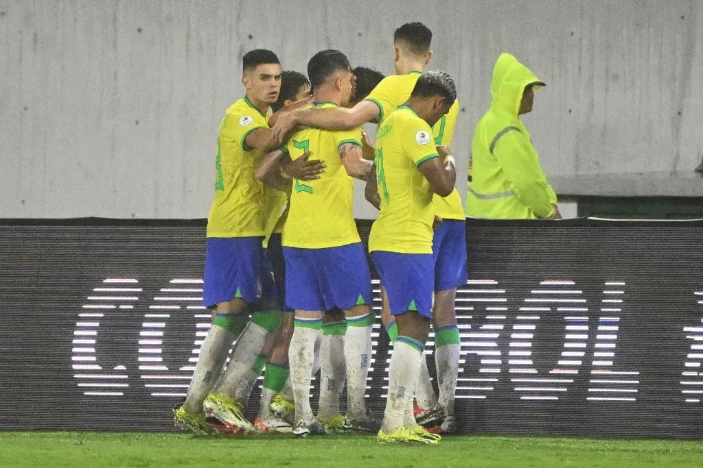 Brasil celebra el triunfo ante Venezuela