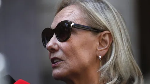 Cecilia Morel en el funeral de su esposo, el expresidente Sebastián Piñera.