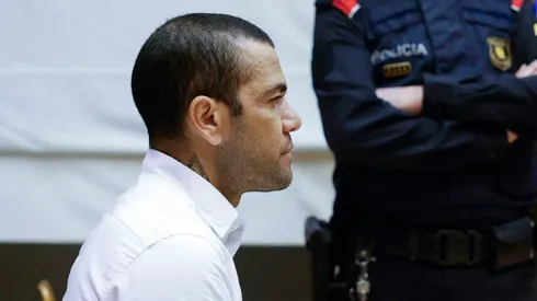 Dani Alves en el juicio en su contra en España.