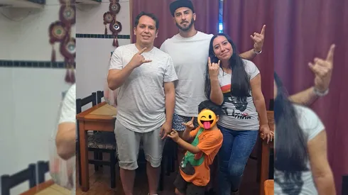 Visita solidaria de Johnny Herrera.