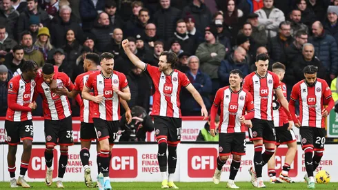 Big Ben celebrando su gol frente a West Ham