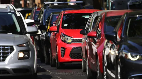 Automovilistas en Santiago