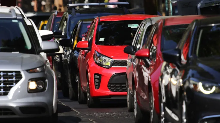 Automovilistas en Santiago