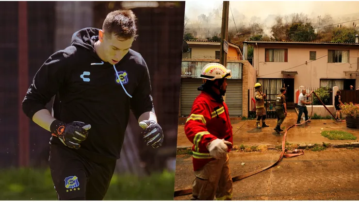 Jugadores de Everton se vieron afectados por estos incendios.