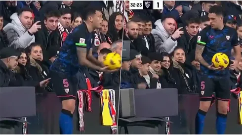 Lucas Ocampos víctima de un "Jarita" en España.