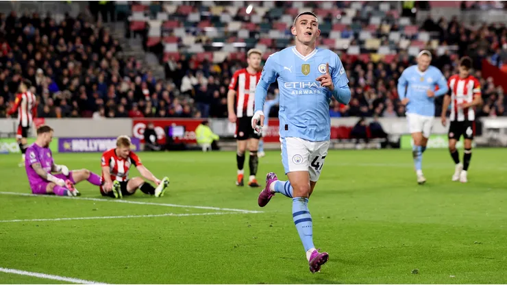 Phil Foden clave en la victoria de Manchester City al Brentford.