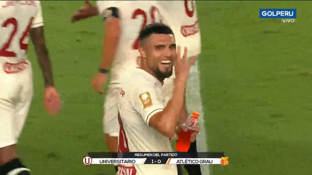 El gesto de Rodrigo Ureña que podría hacer más larga su sanción. (Captura GolPerú).