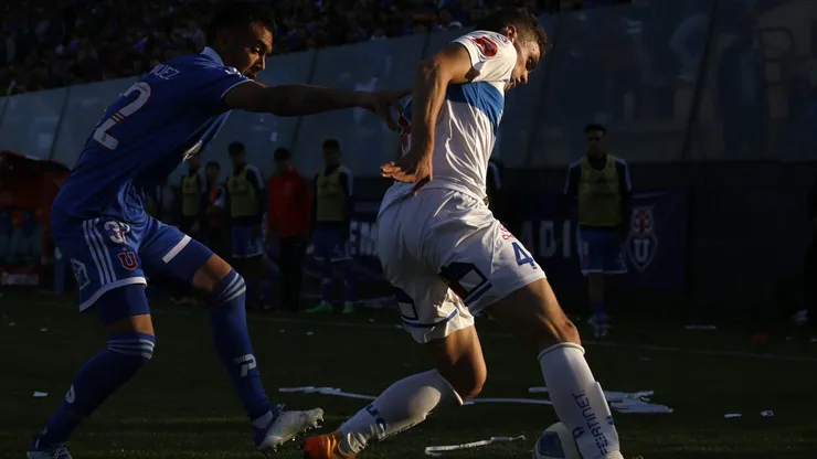 Diego Ossa jugando la Copa Chile 2022, ante Universidad de Chile.