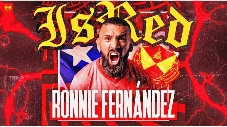 Ronnie Fernández fue oficializado en el Selangor FC de Malasia.