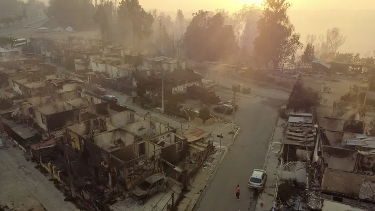 Incendios en la zona centro sur del país