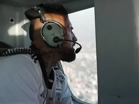 El vuelo de Vidal en helicóptero: "No se ve el estadio de la U"