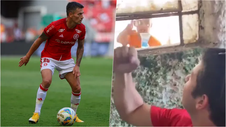 Charles Aránguiz vivió un particular momento en Brasil.