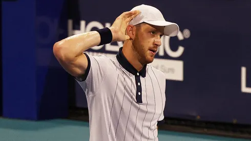 Nicolás Jarry celebrando en Miami.
