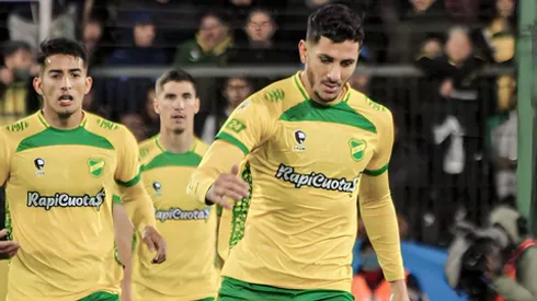 Gonzalo Castellani jugando con la camiseta de Defensa y Justicia.
