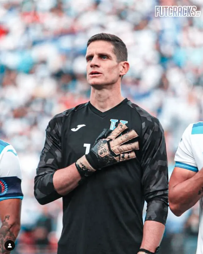 Jonathan Rougier, el portero argentino nacionalizado que Rueda hizo debutar en Honduras. (Captura).