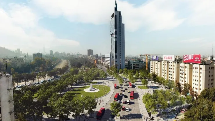 Nuevo diseño de Plaza Baquedano