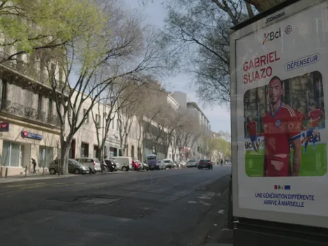 Los jugadores de la Roja en las calles de Marsella