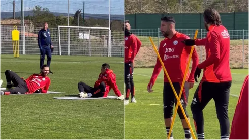 Ben Brereton bromeó con sus compañeros en la Selección.