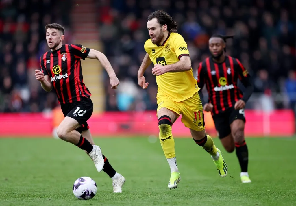 Ben Brereton en el Sheffield United. (Michael Steele/Getty Images).