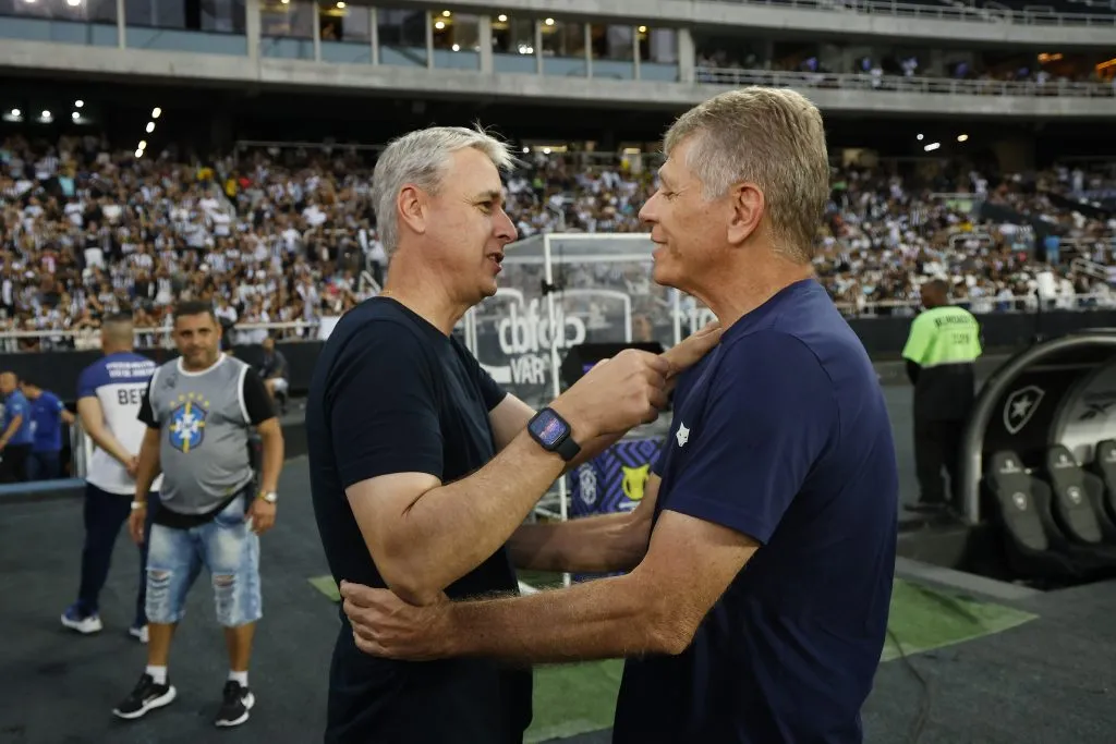 Nunes y Paulo Autuori. (Wagner Meier/Getty Images).