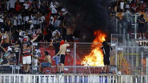 Hinchas de Colo Colo y los incidentes de la Supercopa.