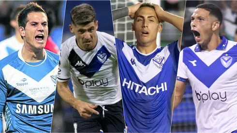 Sosa, Florentin, Cufré y Osorio, los cuatro jugadores de Vélez acusados.