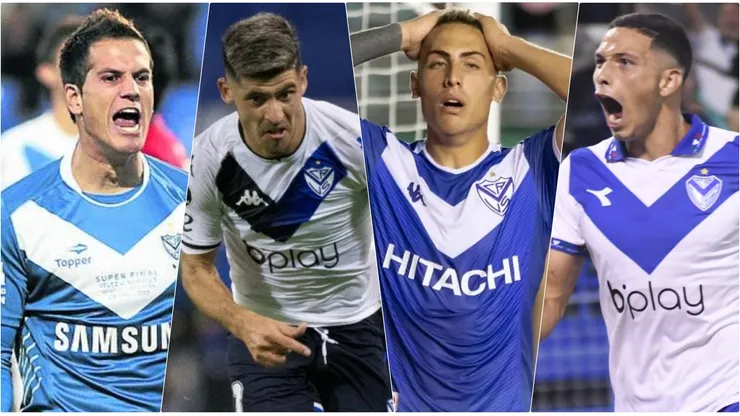 Sosa, Florentin, Cufré y Osorio, los cuatro jugadores de Vélez acusados.