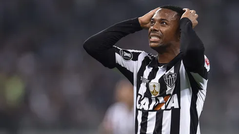 Robinho jugando en Atlético Mineiro durante 2017