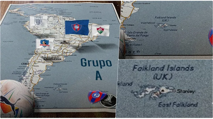 El polémico mapa que publicaron las redes sociales de Cerro Porteño.