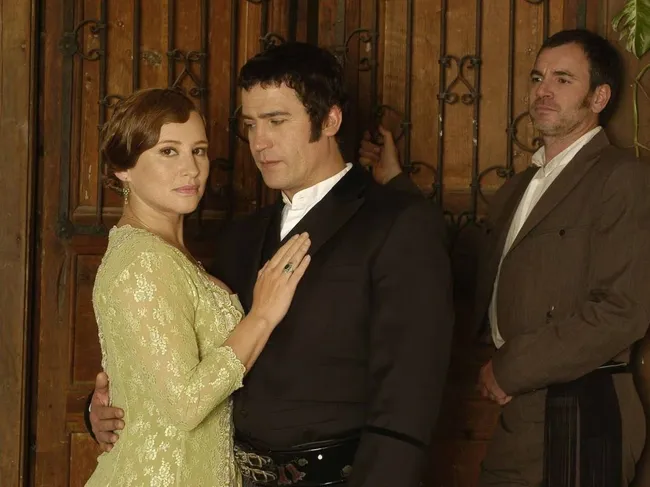 José Luis, Leonora y Manuel Pradenas en la producción original de TVN.