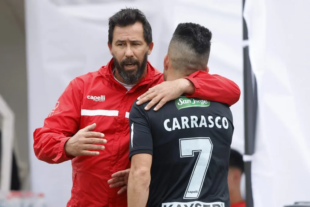 Vitamina Sánchez y Bryan Carrasco, uno de los puntos claves de Palestino. (Felipe Zanca/Photosport).