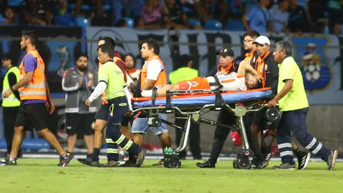 Así salió Nelson Sepúlveda de la cancha en el Tierra de Campeones.