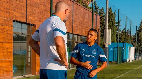 Igor Tudor y Alexis Sánchez en sus tiempos marselleses.