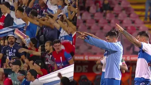 La hinchada de Católica cantó contra los jugadores