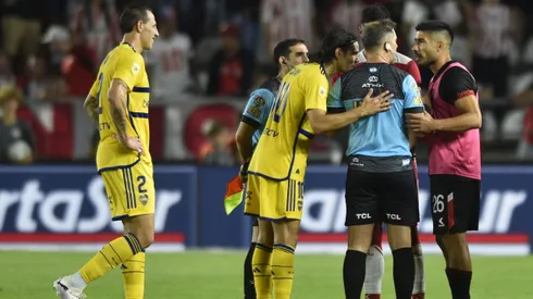 Edinson Cavani fue uno de los protagonistas en el momento terrible de Altamirano.