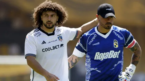 Maxi Falcón protagonizó una dura jugada contra Coquimbo.